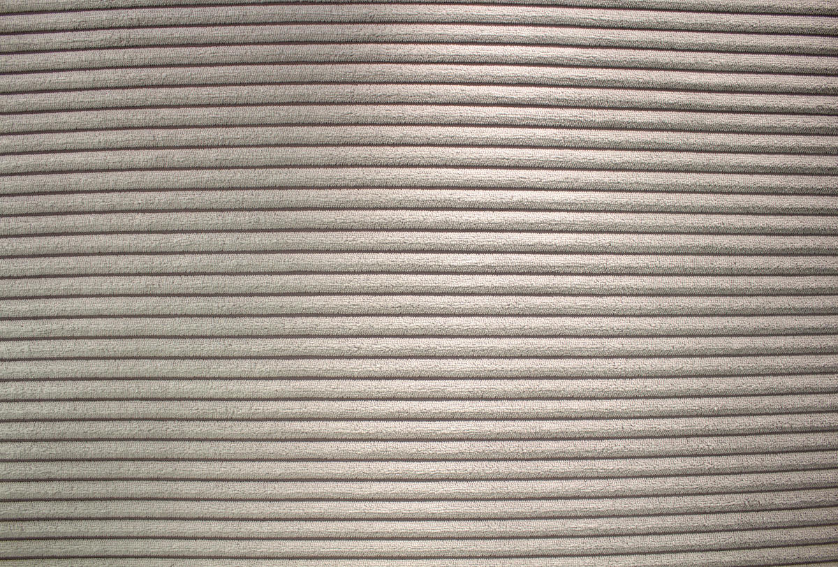 ECKSOFA inkl. Funktionen Hellgrau Cord  - Silberfarben/Hellgrau, Design, Textil/Metall (250/167cm) - Xora
