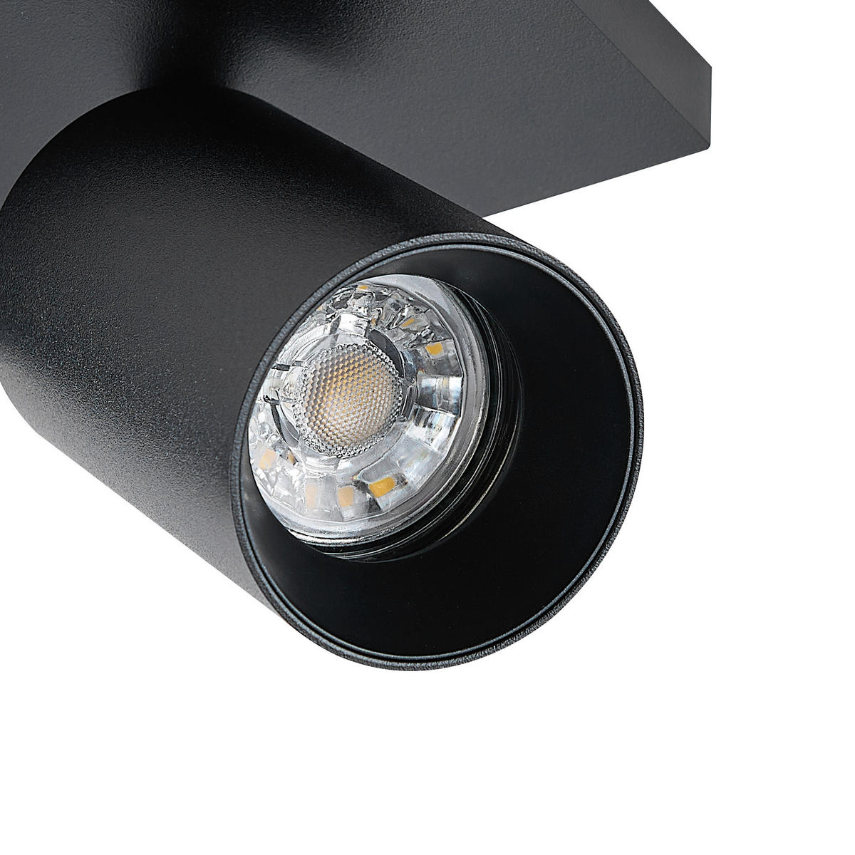 DECKENSTRAHLER - Schwarz, Design, Metall (30/9/12,5cm)