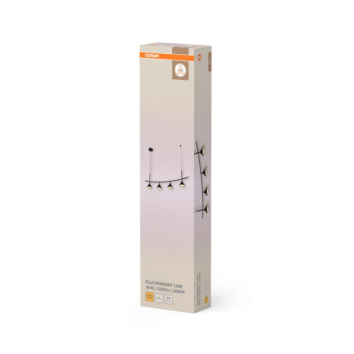 LED-HÄNGELEUCHTE 120.5/14/150 cm  - Basics, Metall (120.5/14/150cm) - Osram