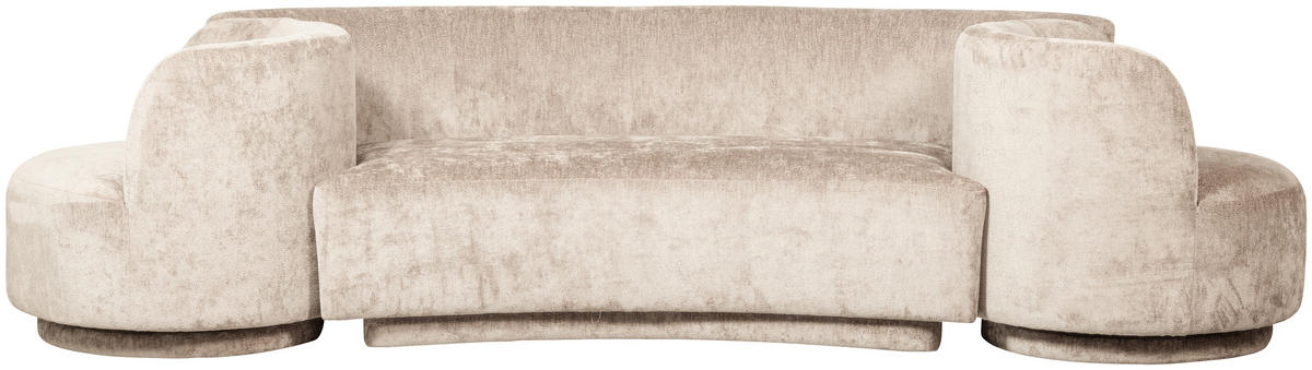 BIGSOFA Popular Chenille Naturfarben  - Naturfarben, Design, Textil (290/72/97cm) - Livetastic