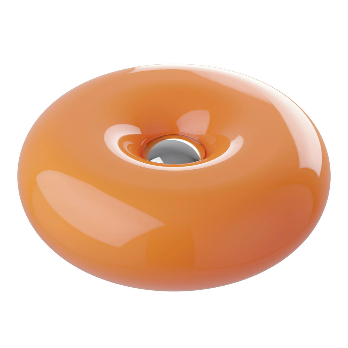 LED-TISCHLEUCHTE 30/12 cm  - Chromfarben/Orange, Design, Glas/Kunststoff (30/12cm) - Eglo