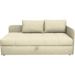 LIEGE in Flachgewebe Creme  - Creme/Schwarz, Basics, Kunststoff/Textil (205/90/95cm) - Xora