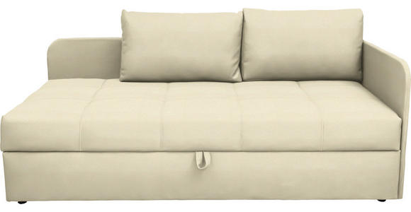 LIEGE in Flachgewebe Creme - Creme/Schwarz, Basics, Kunststoff/Textil (205/90/95cm) - Xora