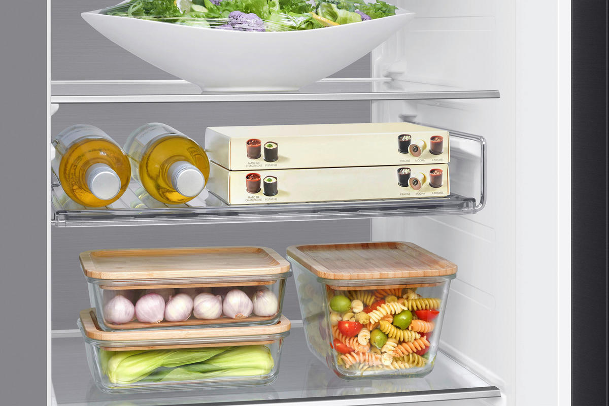 SIDE-BY-SIDE 91,2/178/72,6 cm RS80F67KCFEF  - Schwarz, Basics, Glas/Kunststoff (91,2/178/72,6cm) - Samsung