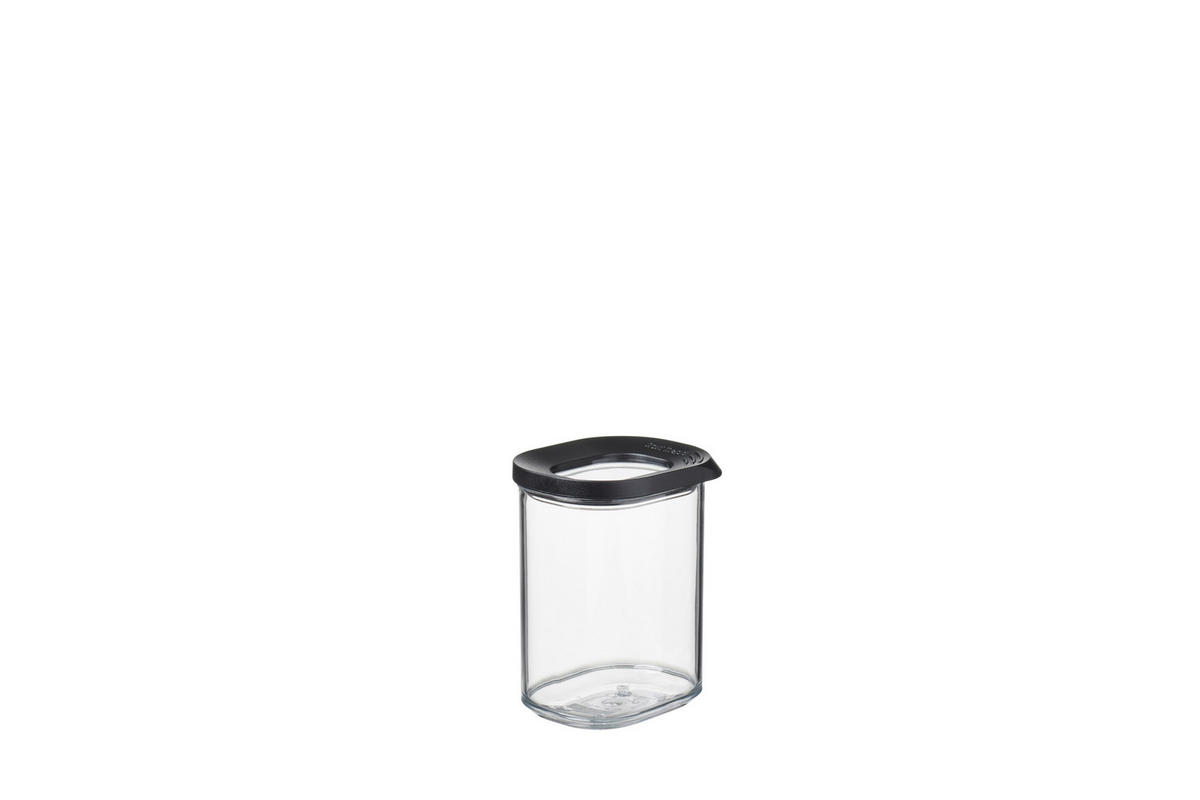 POSODA ZA SHRANJEVANJE  Modula  9/7,2/11,3 cm           - črna/prosojno, Konvencionalno, umetna masa (9/7,2/11,3cm) - Mepal