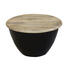 COUCHTISCH Mangoholz massiv rund Braun, Schwarz - Schwarz/Braun, MODERN, Holz/Metall (72/43cm) - Carryhome