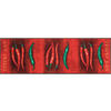 KÜCHENLÄUFER 60/180 cm Hot Chilli Rot, Grau, Grün  - Rot/Grau, KONVENTIONELL, Kunststoff/Textil (60/180cm) - wash+dry