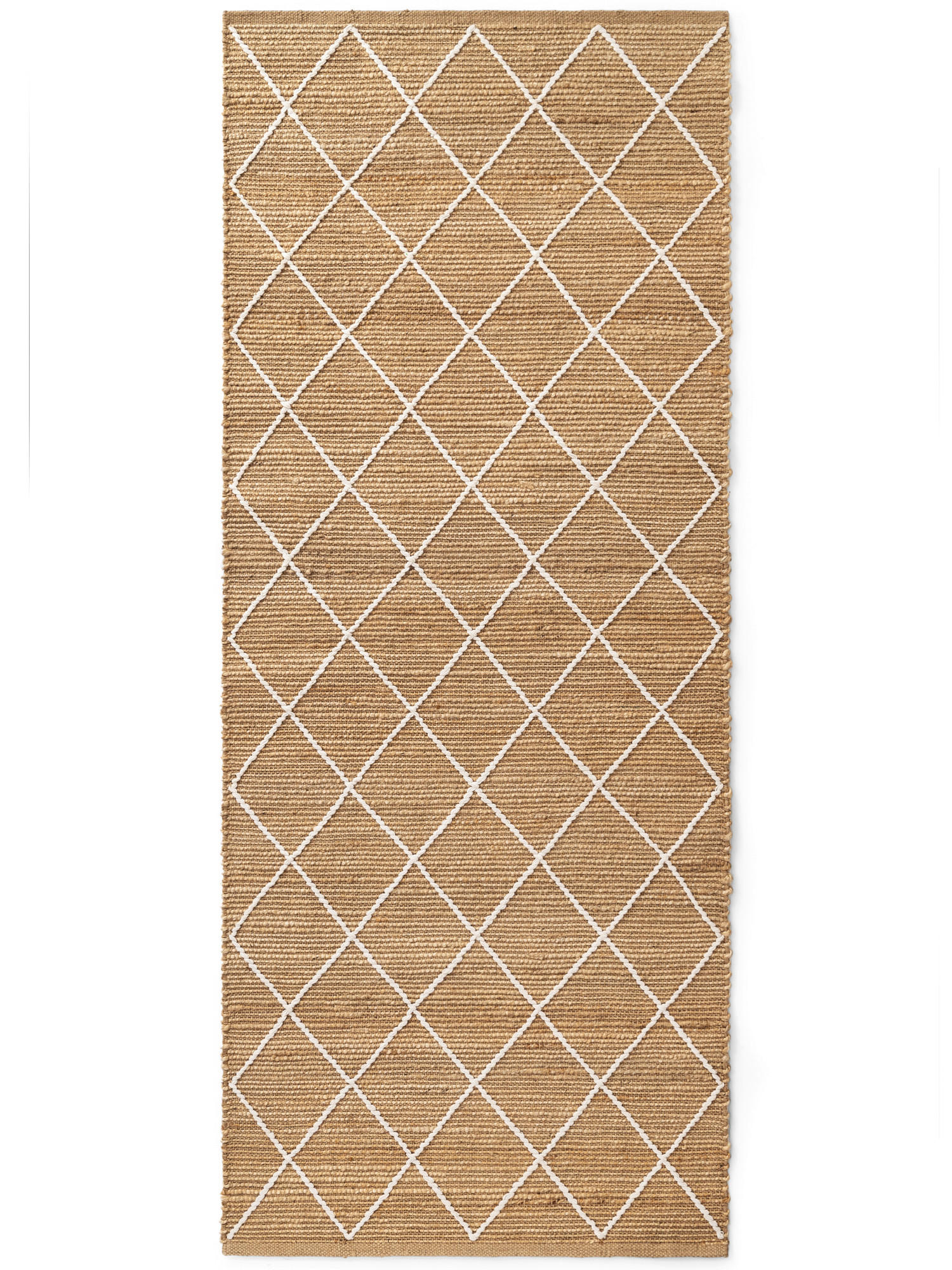 LÄUFER 80/200 cm Kunu  - Sandfarben/Weiß, Basics, Textil (80/200cm)