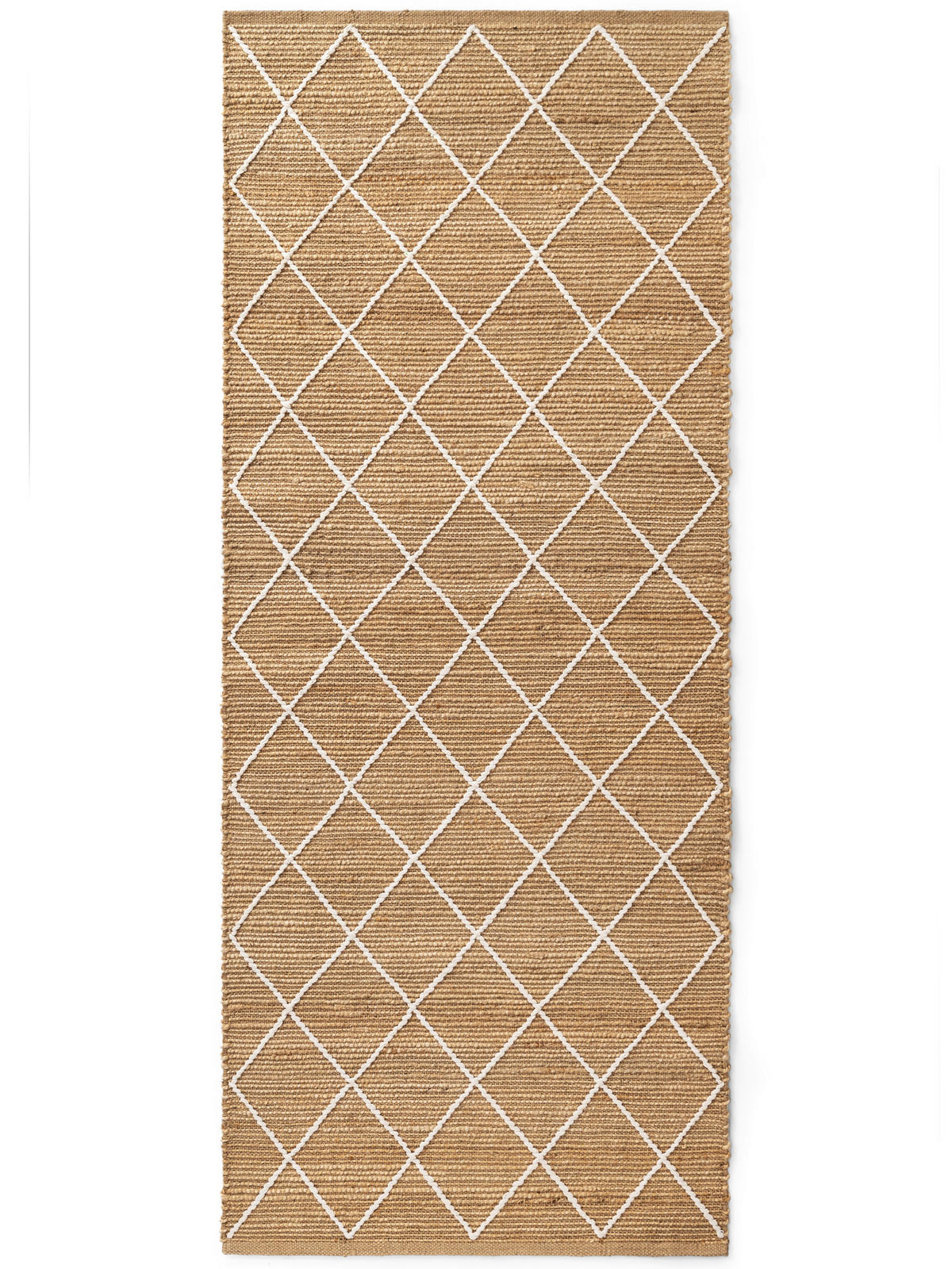 LÄUFER 80/200 cm Kunu  - Sandfarben/Weiß, Basics, Textil (80/200cm)