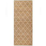 LÄUFER 80/200 cm Kunu Weiß, Sandfarben  - Sandfarben/Weiß, Basics, Textil (80/200cm) - Novel