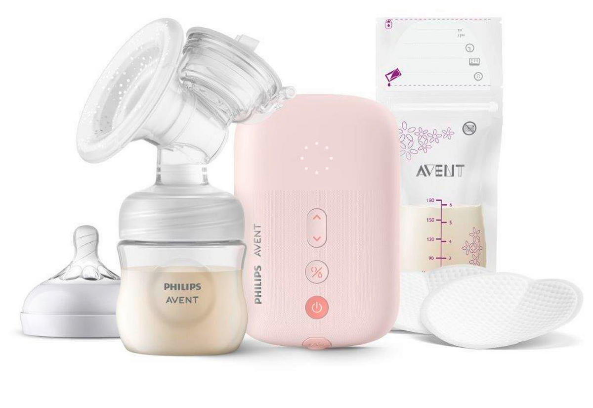 SET ZA DOJENJE   - Basics, plastika (20,2/10,9/27,9cm) - Avent