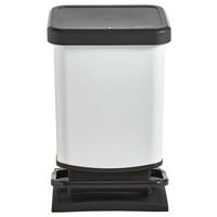 ODPADKOVÝ KÔŠ  20 l - čierna/biela, Konventionell, plast (29,3/26,6/45,7cm) - Rotho