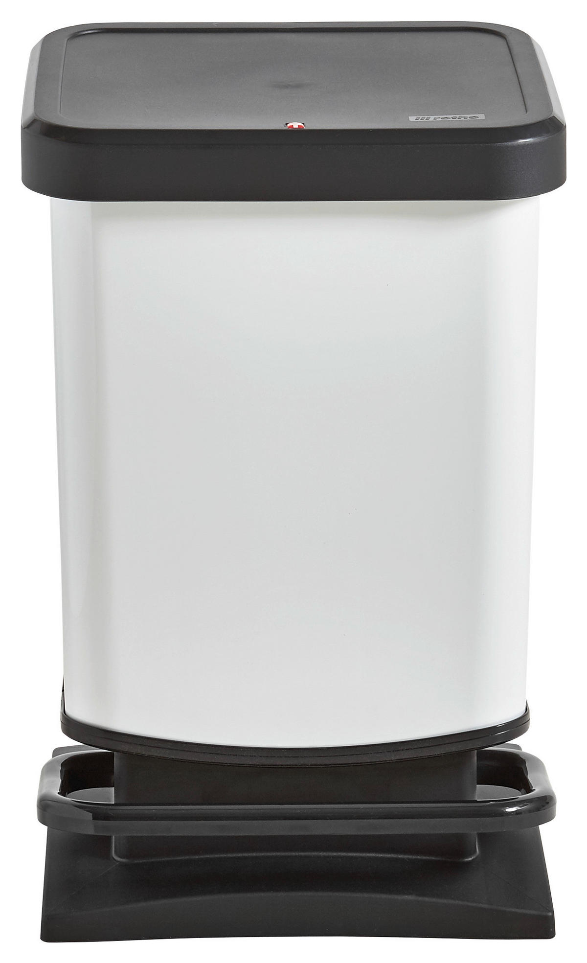 ODPADKOVÝ KÔŠ  20 l - čierna/biela, Konventionell, plast (29,3/26,6/45,7cm) - Rotho