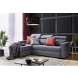 ECKSOFA in Struktur Blau  - Blau/Schwarz, MODERN, Kunststoff/Textil (179/240cm) - Carryhome