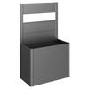 SICHTSCHUTZ ohne Hochbeet - Dunkelgrau, Basics, Kunststoff/Metall (102/91/4cm) - Biohort