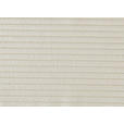 2-SITZER-SOFA Cord Creme  - Creme/Schwarz, KONVENTIONELL, Textil/Metall (207/75/104cm) - Carryhome