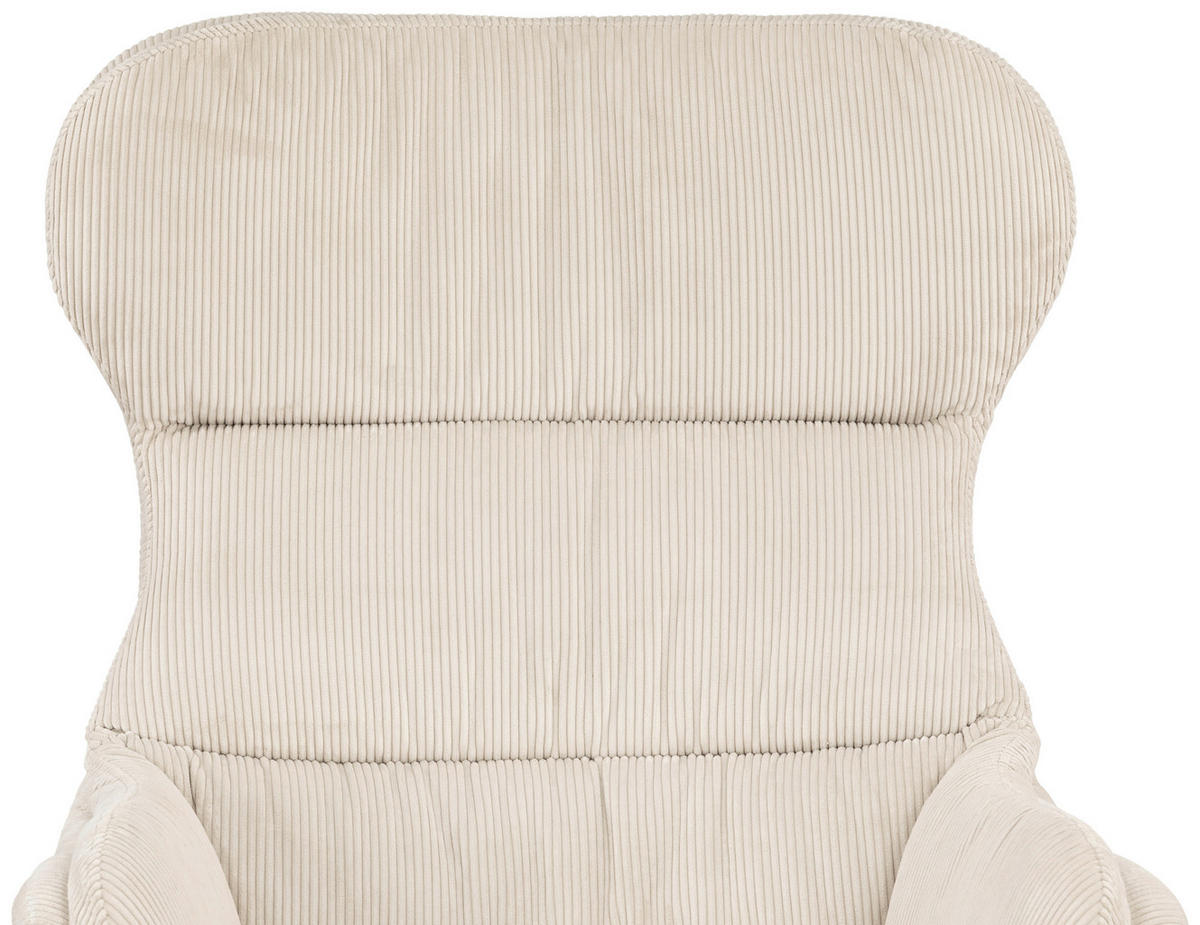 FOTEL SZETT - bézs/fekete, Modern, textil/fém (76/110/88,5cm) - Livetastic
