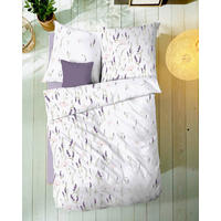 POSTELJNINA Provence 140/200 cm mečkanka lila  - lila, Konvencionalno, tekstil (140/200cm) - Kaeppel