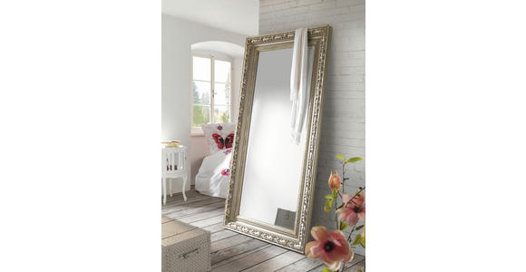 WANDSPIEGEL 100/200/7 cm in rechteckig - Silberfarben, LIFESTYLE, Glas/Holz (100/200/7cm) - Xora