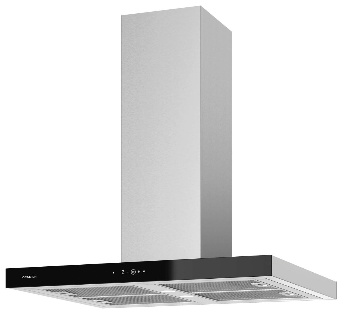 DUNSTABZUGSHAUBE ISOLA90E1  - Edelstahlfarben, Basics, Metall (89,8/60,0-93,0/66,8cm) - Oranier