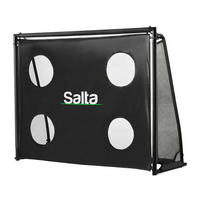 FUßBALLTOR - Schwarz, KONVENTIONELL, Kunststoff/Metall (220/170/80cm) - Salta