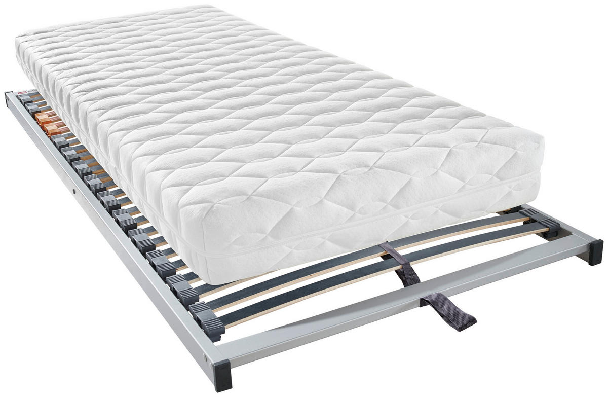 MATRATZENSET 90/200 cm  - Silberfarben, Basics, Holz (90/200cm) - Sleeptex
