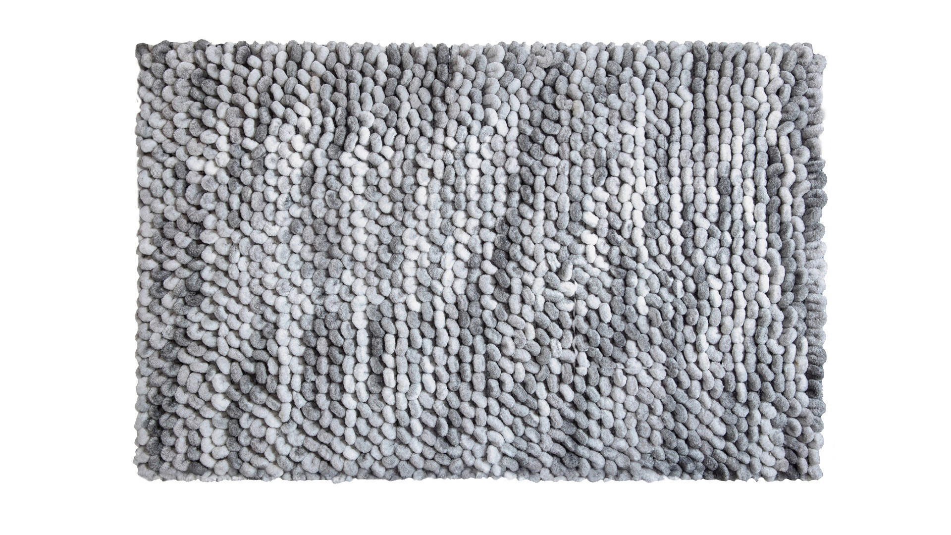 BADEMATTE Grau 60/100 cm  - Grau, KONVENTIONELL, Kunststoff/Textil (60/100cm) - Grund