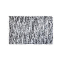 BADEMATTE Grau 60/100 cm  - Grau, KONVENTIONELL, Kunststoff/Textil (60/100cm) - Grund