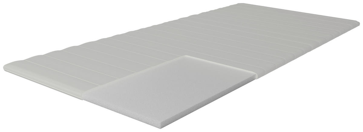 TOPPER 80/200 cm Höhe ca. 4 cm  - Weiß, MODERN, Textil (80/200cm) - Livetastic