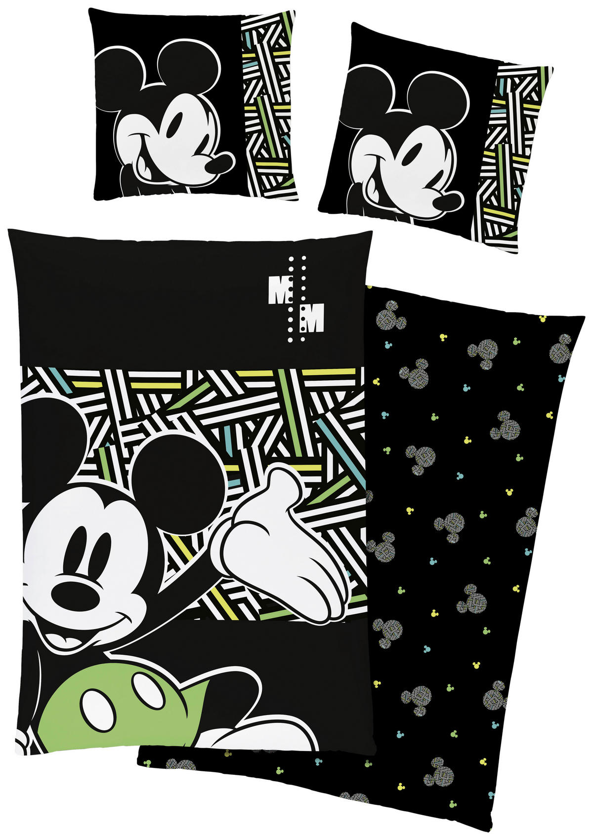 JUGENDBETTWÄSCHE Renforcé 135/200 cm  - Schwarz, Basics, Textil (135/200cm) - Disney