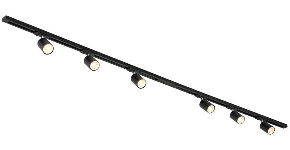 SCHIENENSYSTEM - Chromfarben/Schwarz, Trend, Kunststoff/Metall (210/5,5/14cm) - Novel