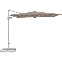 AMPELSCHIRM 250 cm  - Taupe/Silberfarben, KONVENTIONELL, Textil/Metall (250/250cm) - Suncomfort by Glatz