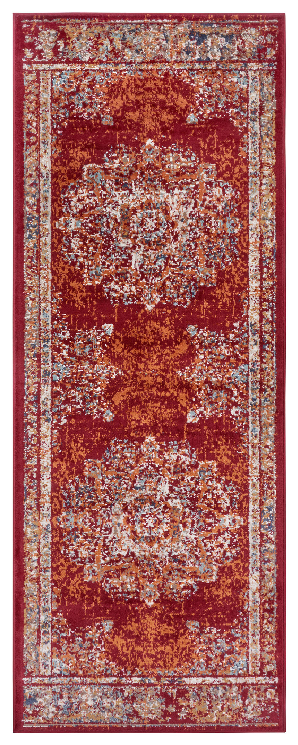 LÄUFER 80/240 cm Luxor  - Rot/Multicolor, Design, Kunststoff/Textil (80/240cm)