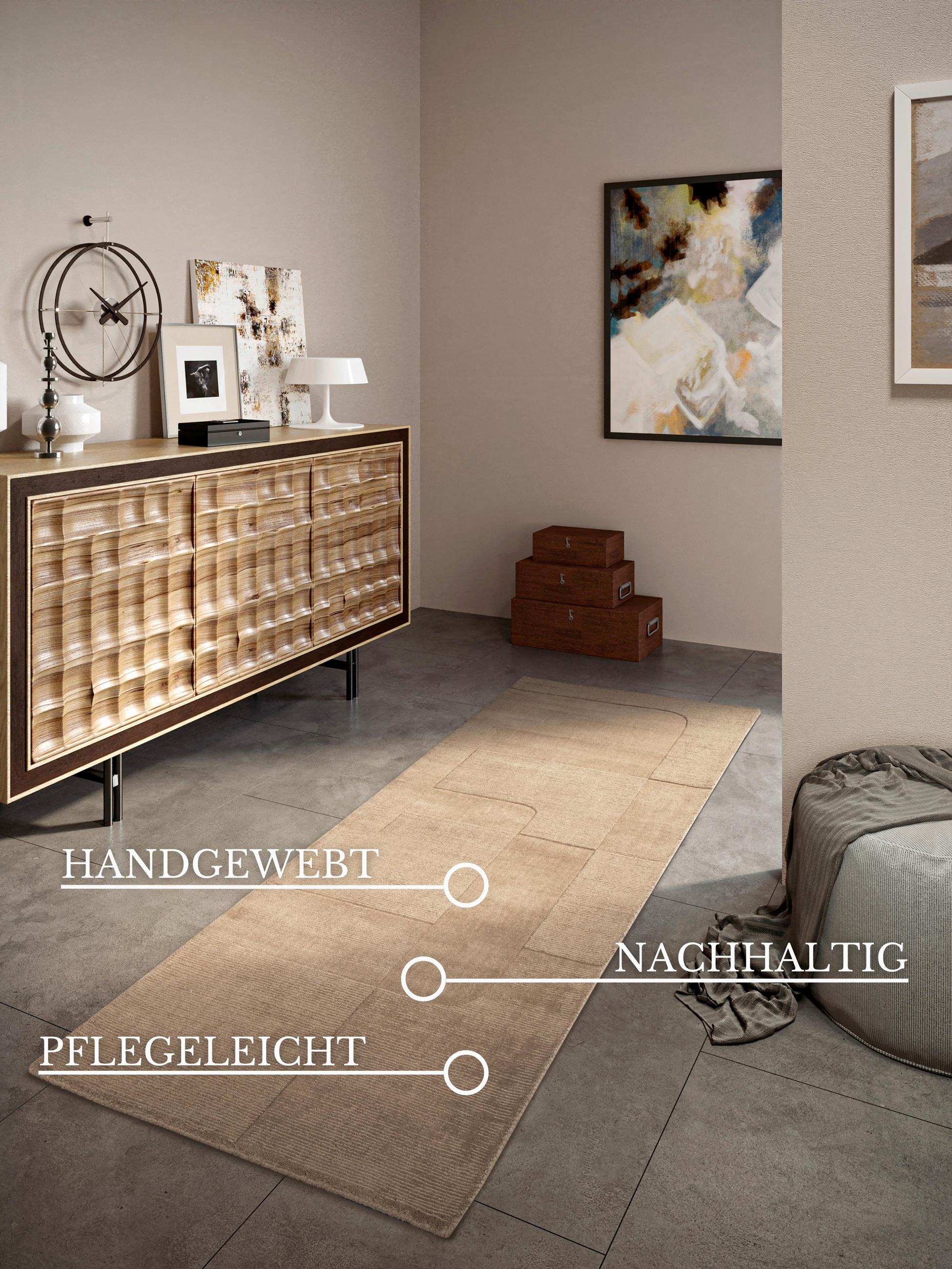 LÄUFER 80/250 cm Kollektion 1906  - Beige, Basics, Textil (80/250cm) - Villeroy & Boch