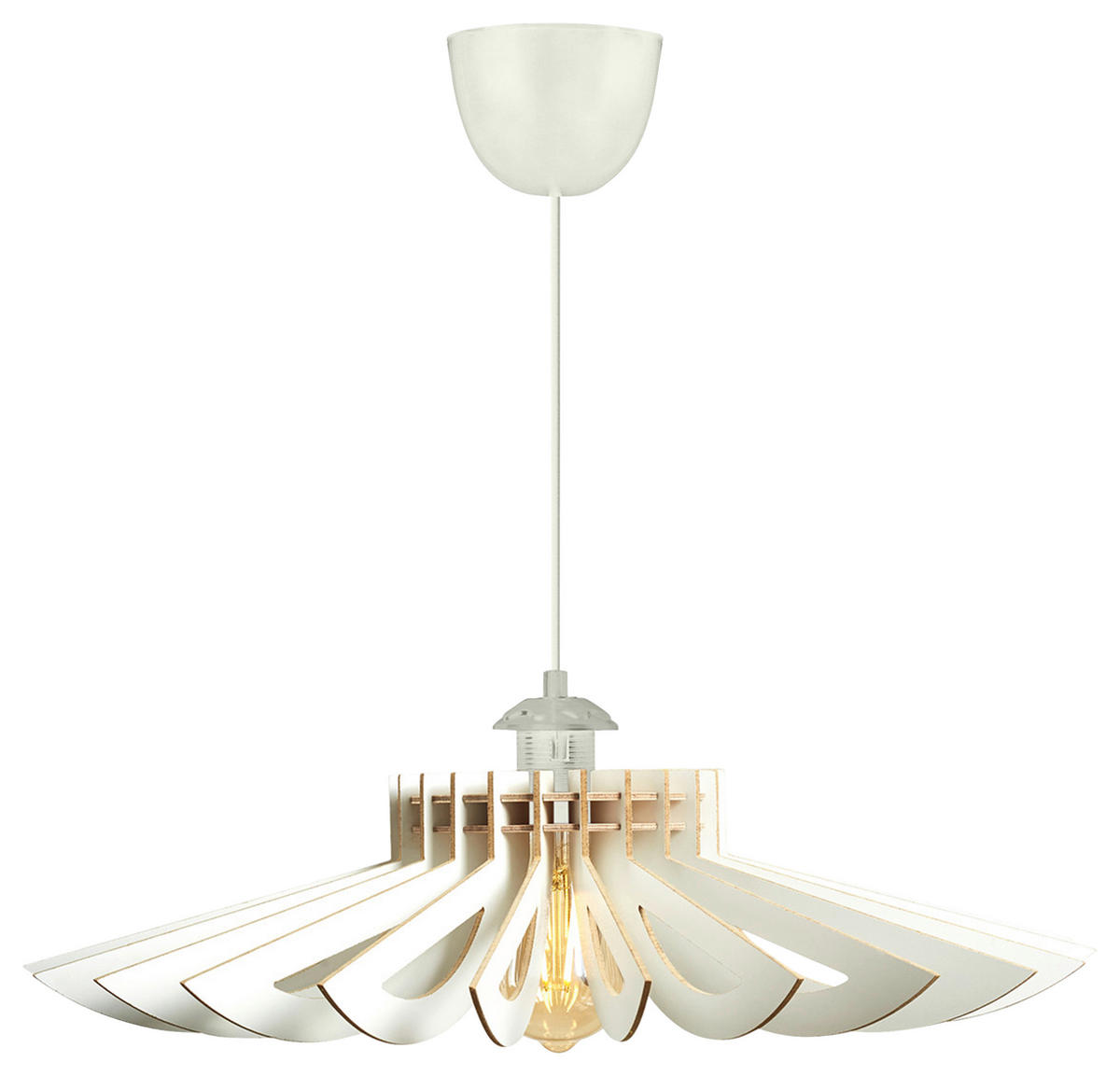 DECKENLEUCHTE 68/68/50 cm   - Weiß, Trend, Holz (68/68/50cm) - P & B