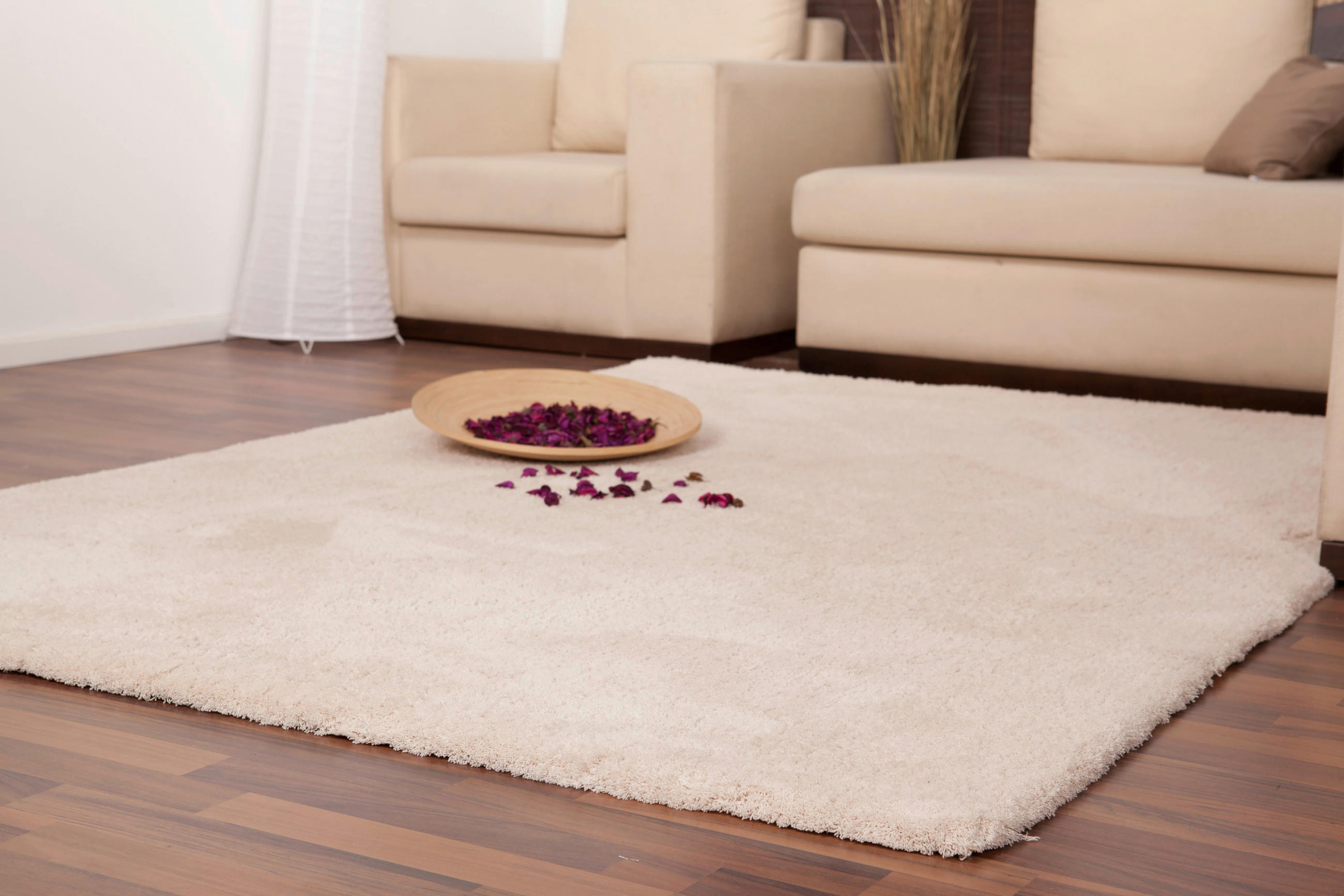 PREPROGA Z VISOKIM FLOROM Velvet 80/150 cm taftano bež - bež, Konvencionalno, tekstil (80/150cm)