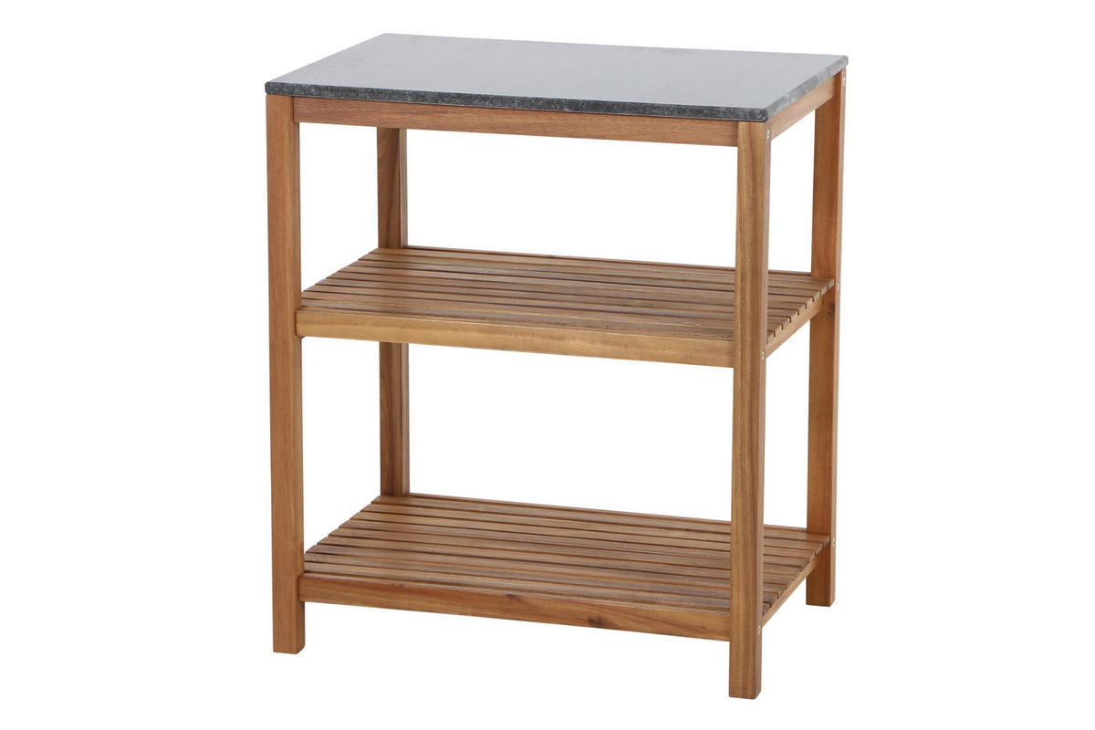 OUTDOORKÜCHE - Akaziefarben, KONVENTIONELL, Holz - Siena Garden