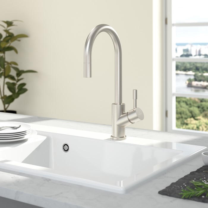 KÜCHENARMATUR 925400LC  - Edelstahlfarben, Basics, Metall (4,5/38,9/21,5cm) - Villeroy & Boch
