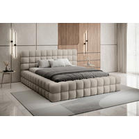 POLSTERBETT 160/200 cm  in Taupe  - Taupe/Schwarz, Modern, Holz/Kunststoff (160/200cm) - MID.YOU