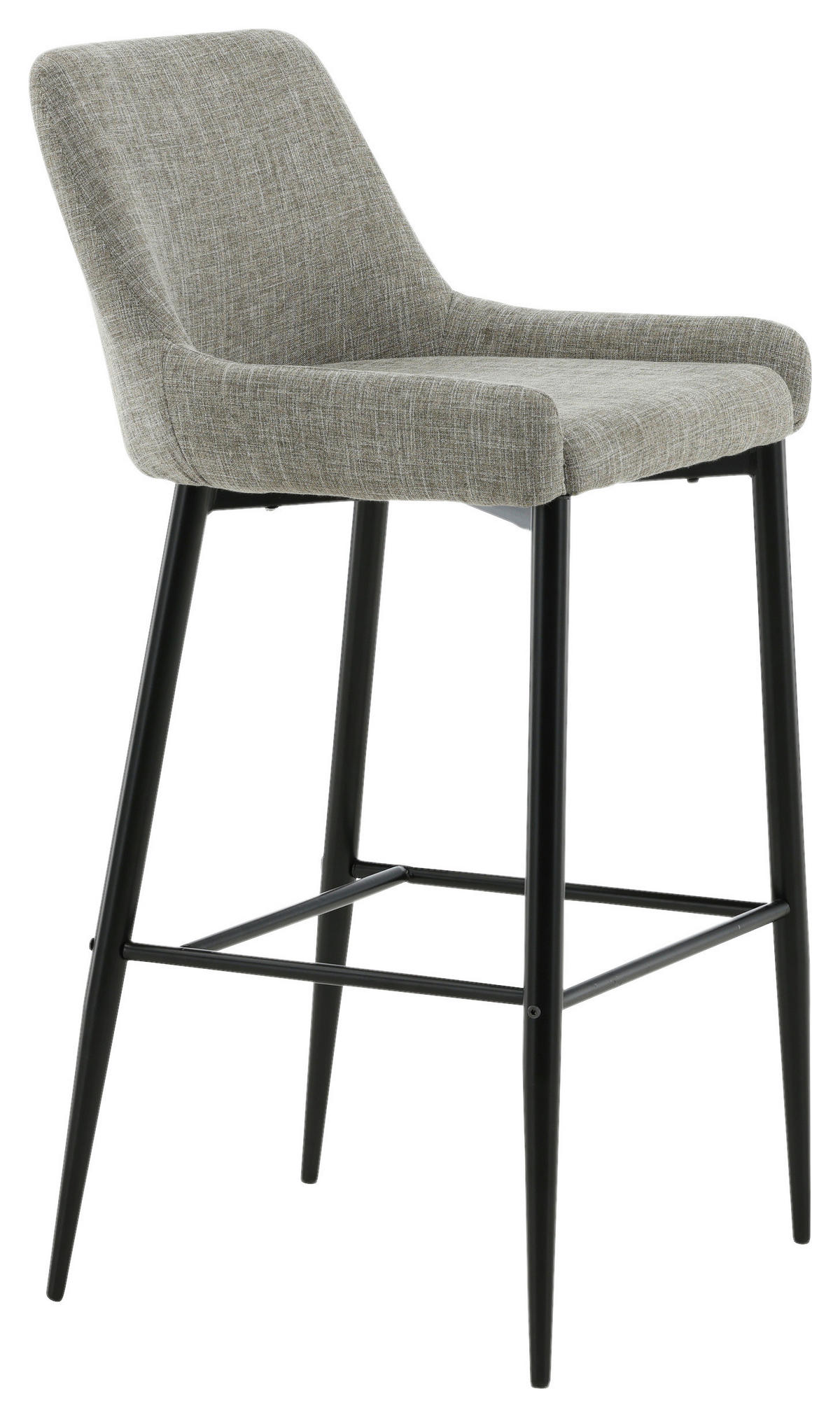 BARHOCKER-SET in Schwarz, Beige  - Beige/Schwarz, Design, Textil/Metall (48/105/57cm) - Livetastic