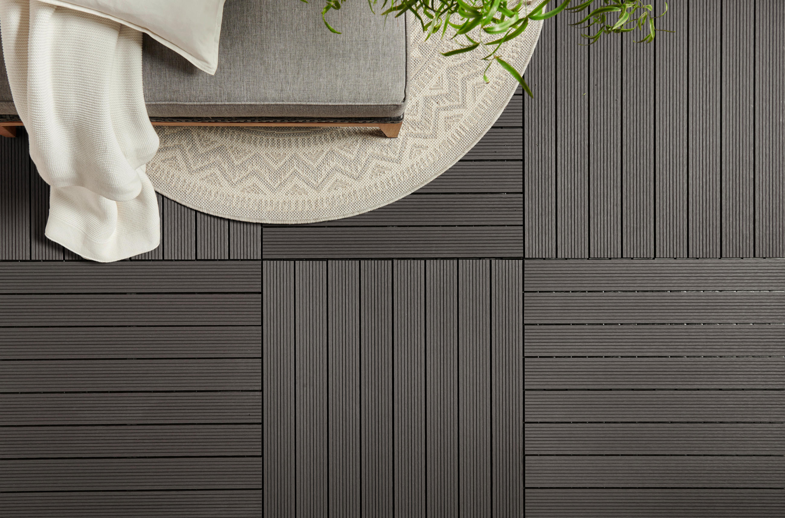 TERRASSENFLIESE 6 Stück  - Grau, Basics, Kunststoff (60/30/2cm) - Ambia Garden