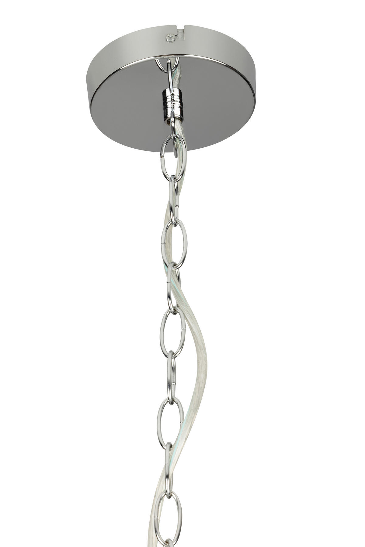 HÄNGELEUCHTE 50/150 cm  - Klar/Chromfarben, Trend, Kunststoff/Metall (50/150cm) - Collett's Monde
