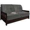 SCHLAFSOFA Cord Grau, Nussbaumfarben  - Nussbaumfarben/Grau, MODERN, Textil (154/88/90cm) - Livetastic