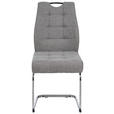 SCHWINGSTUHL in Eisen Cord - Chromfarben/Braun, Design, Textil/Metall (46/96/61.5cm) - Carryhome