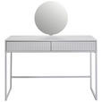 SCHMINKTISCH 120/50/128,5 cm, Kaschmir  - Kaschmir, Design, Glas/Holzwerkstoff (120/50/128,5cm) - Carryhome