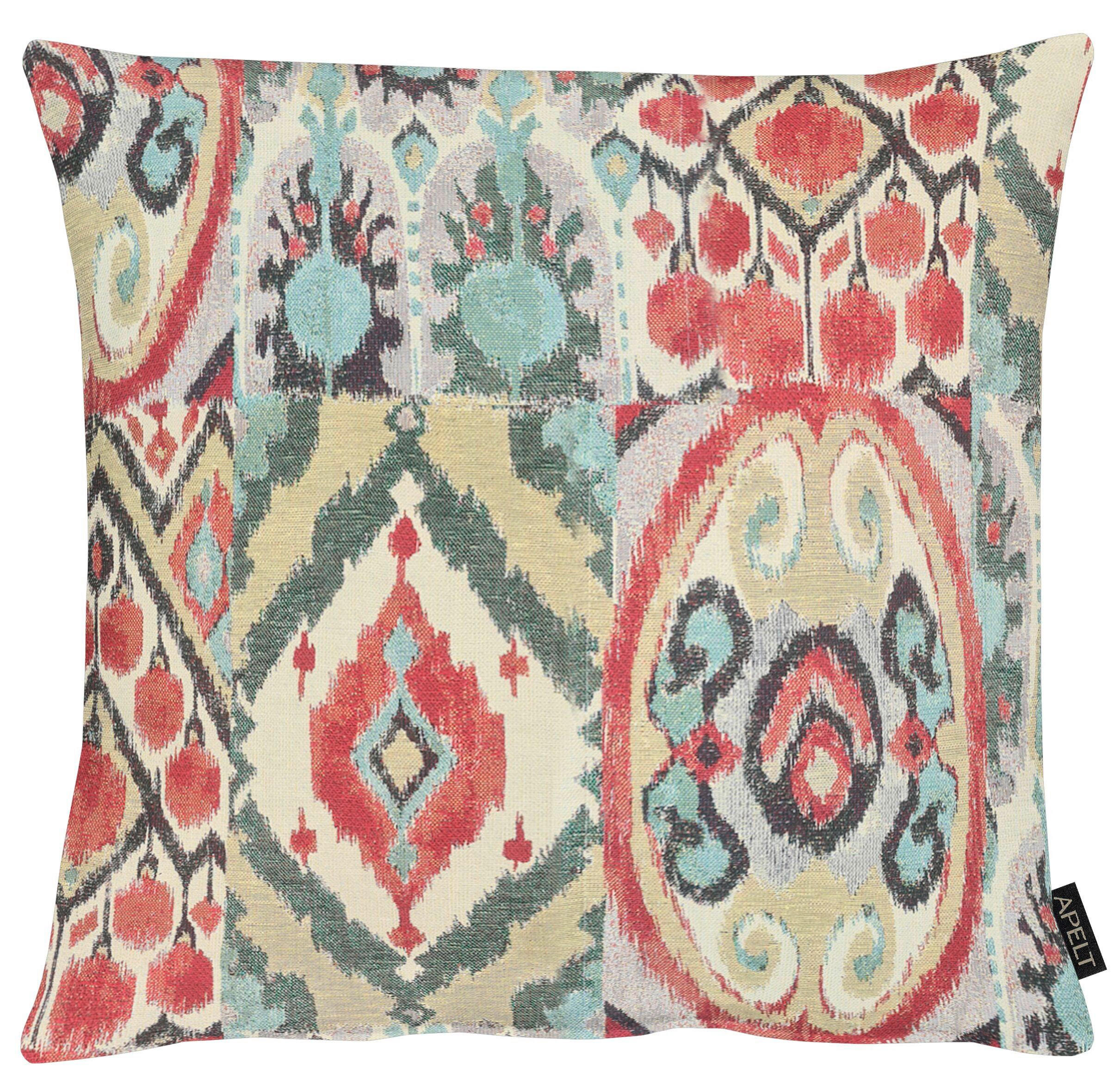 Apelt Kissenbezug Rot, Hellblau, Beige 49x49 cm