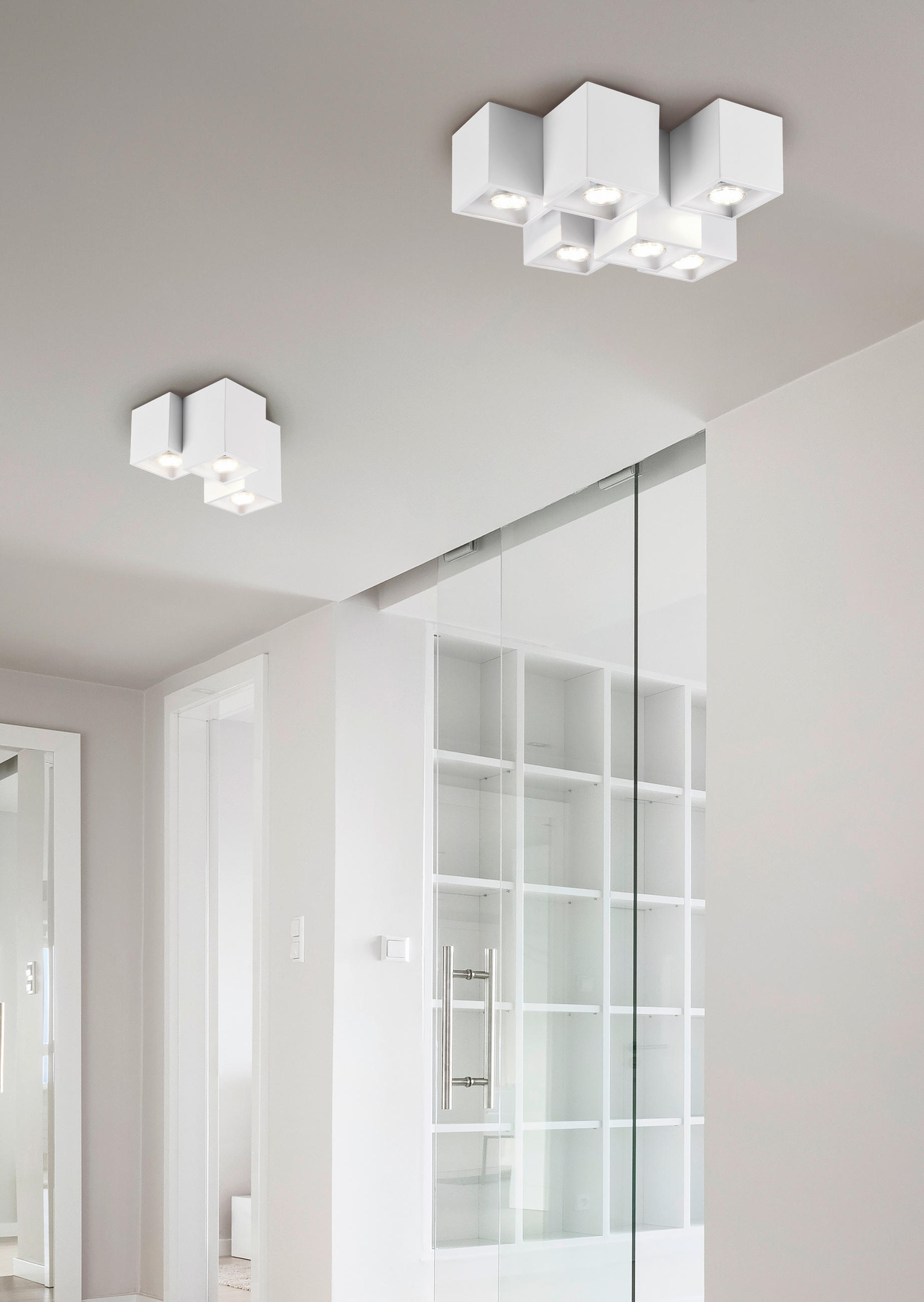 DECKENLEUCHTE     - Weiss, Design, Metall (23/15/20cm) - Trio Leuchten