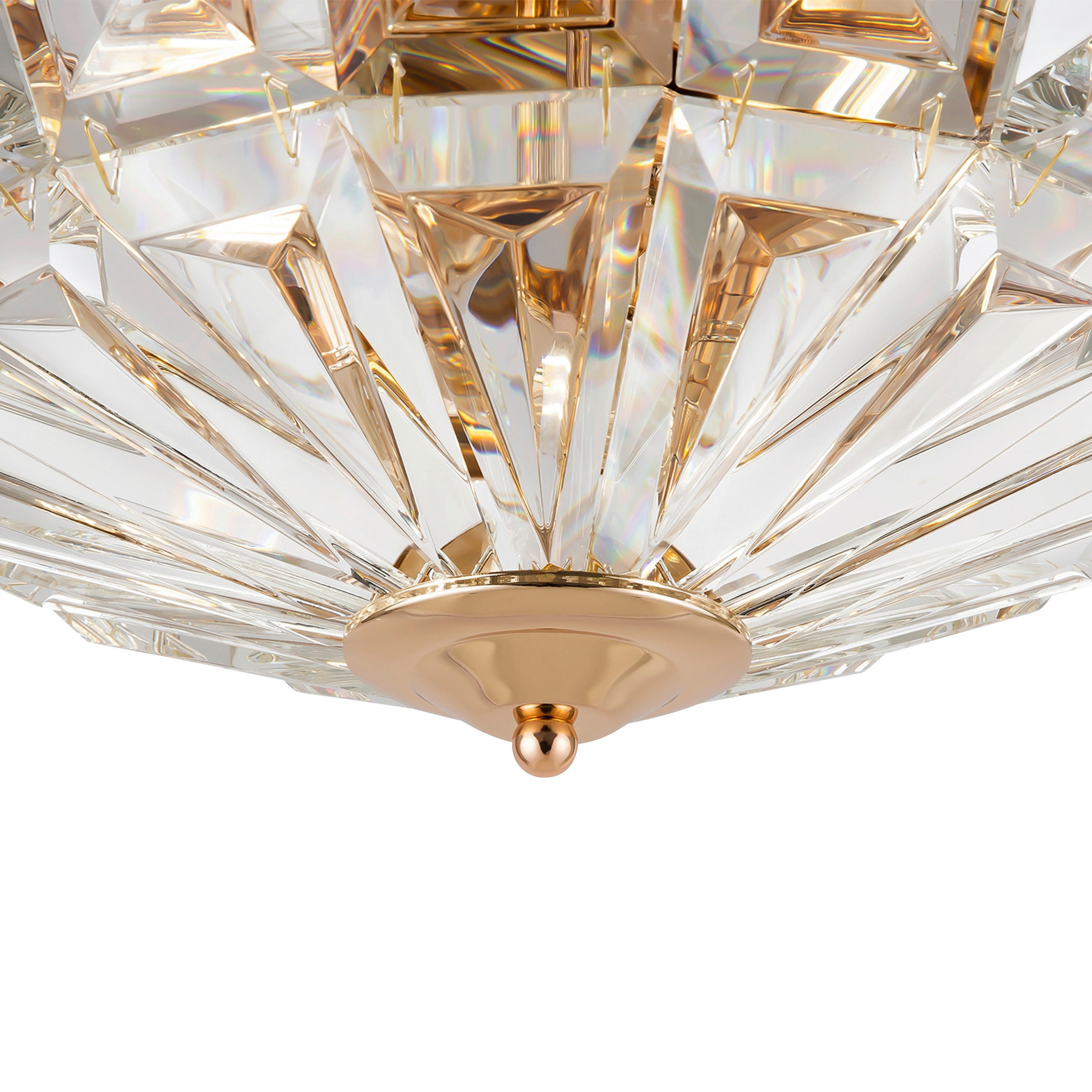 DECKENLEUCHTE 39,6/19,2/39,6 cm   - Goldfarben, Basics, Glas/Metall (39,6/19,2/39,6cm) - MAYTONI