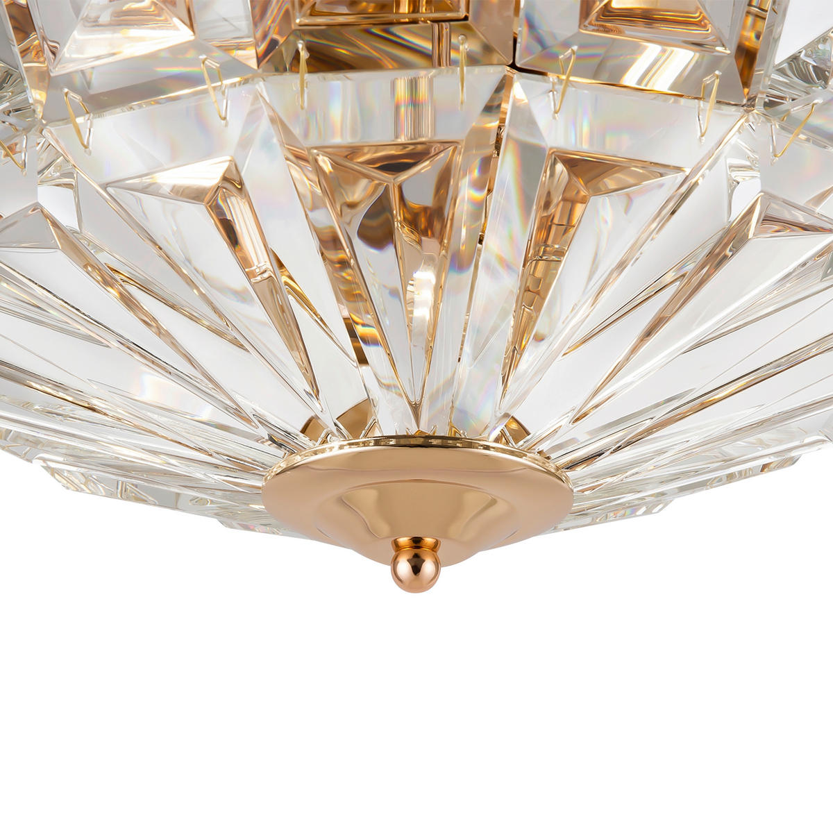 DECKENLEUCHTE 39,6/19,2/39,6 cm   - Goldfarben, Basics, Glas/Metall (39,6/19,2/39,6cm) - MAYTONI