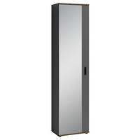 GARDEROBENSCHRANK Jakob  in 49/196/30 cm  - Alteiche/Anthrazit, MODERN, Holzwerkstoff/Kunststoff (49/196/30cm) - MID.YOU